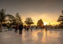 Atardecer de invierno en Plaza San Martín